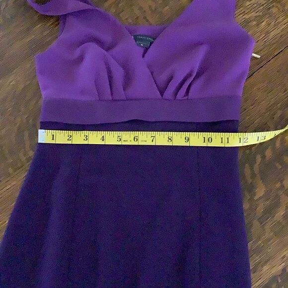 Armani Exchange Purple and a plum Fitted Empire Waist Dress - Picture 8 of 10